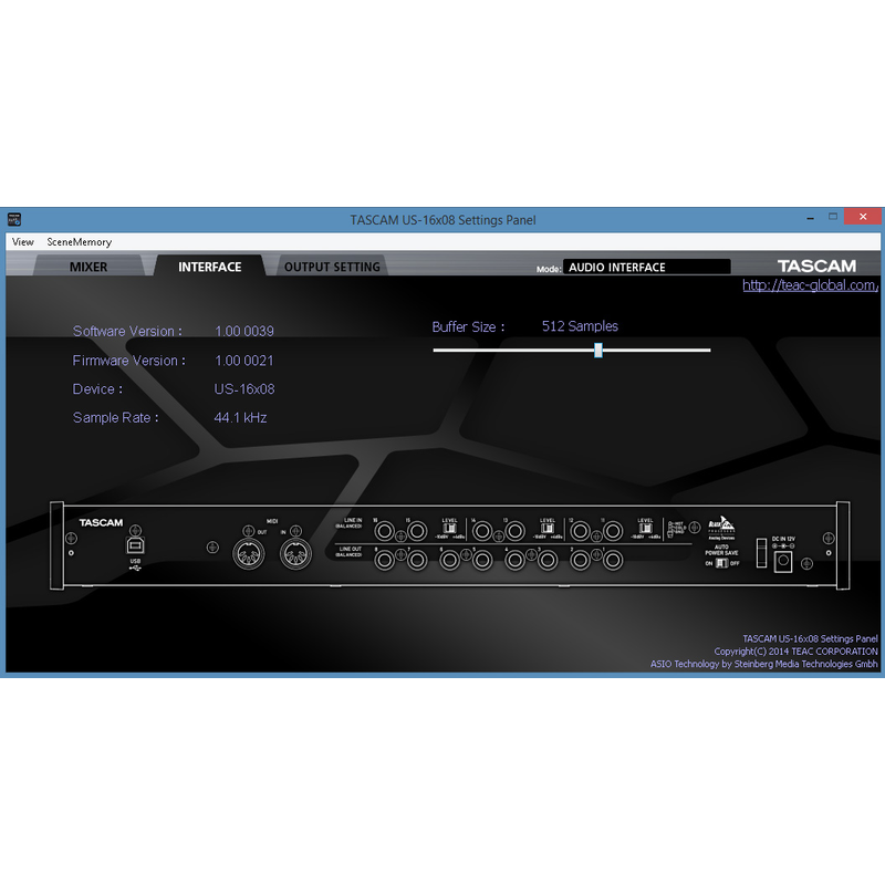TASCAM - Interfaccia audio usb/midi con 8 preamplificatori e 8 ingressi