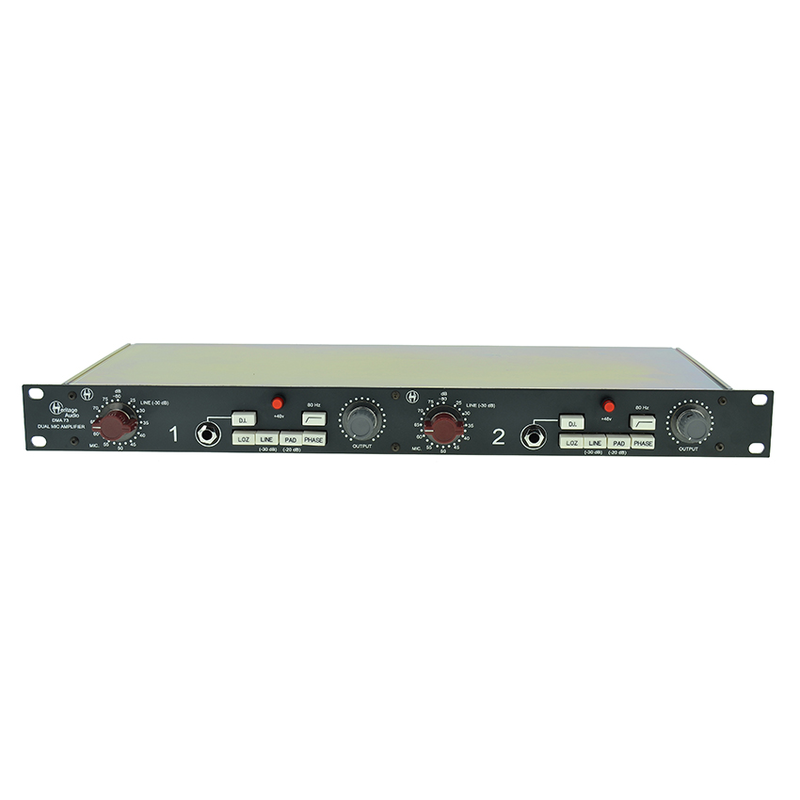 HERITAGE AUDIO - Preamp mic 2 ch 1073 1 unità rack