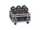 CENTOLIGHT - Set di 6 PAR 6x10W a Batteria IP65 con Flight Case con funzione ricarica